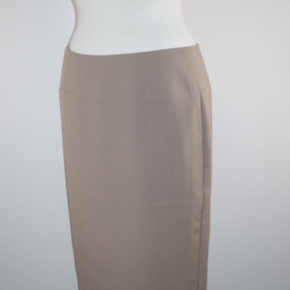 Ellen Tracy Beige Pencil Skirt - Size 6 - Picture 2 of 15